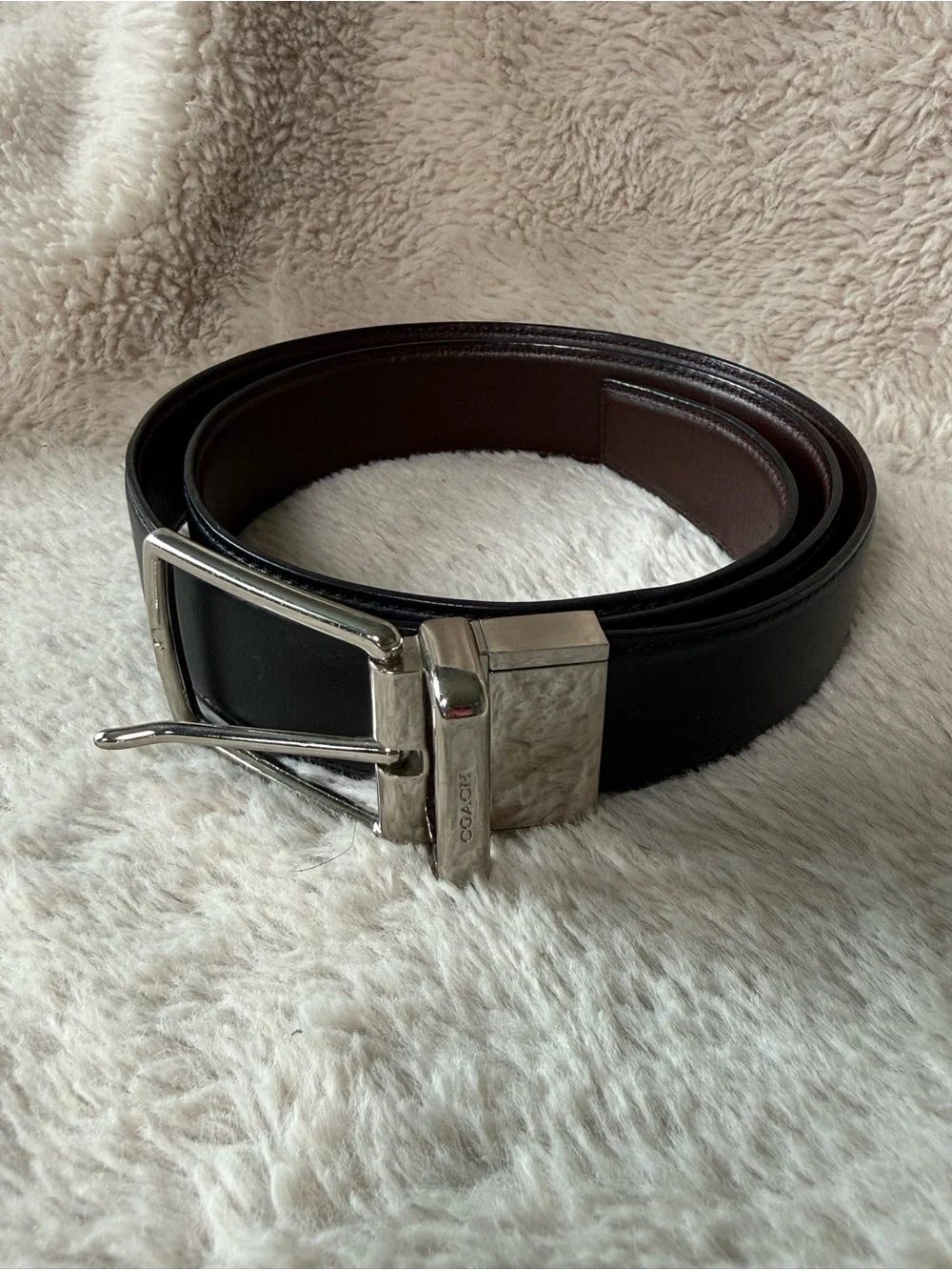 COACH Modern Harness Reversible Leather Belt 1